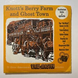 KNOTTS BERRY FARM and GHOST TOWN 3d View-Master 3 Reel Packet 1954
